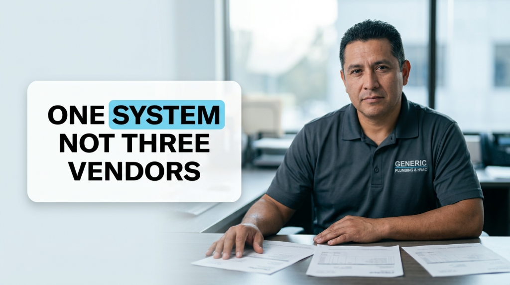 Plumbing professional promotes one system instead of three vendors